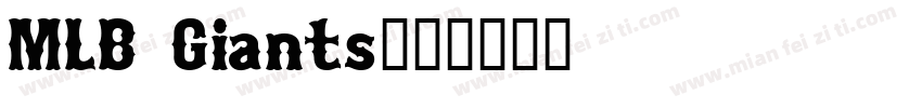 MLB Giants字体转换